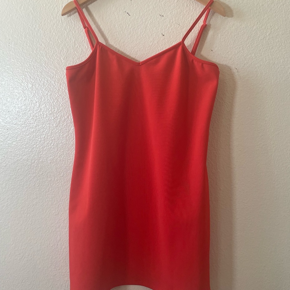 Elvi Solid Red Spaghetti Strap Mini Mini Dress/ U… - image 6
